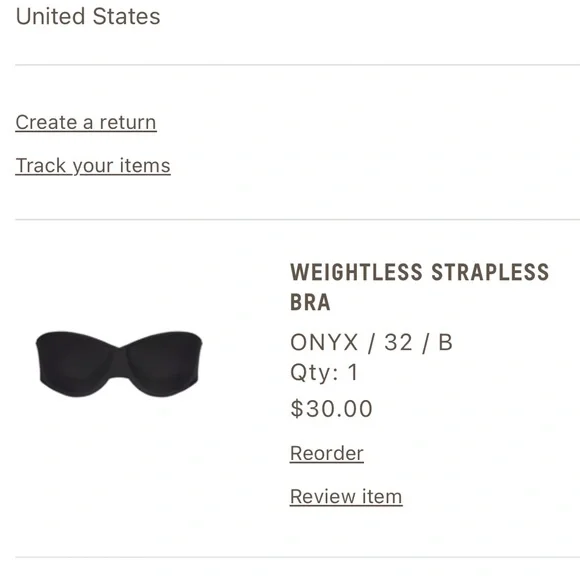 32B SKIMS Weightless Strapless Bra - Picture 2 of 2